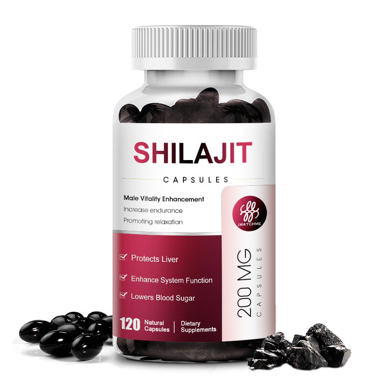 iMATCHME Original Shilajit Soft Capsule Mineral Supplements for Immune Health, Boost Energy, Metabolism Overall Physical Health