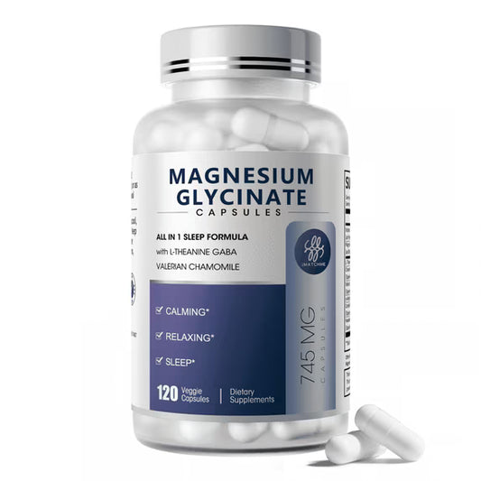 Magnesium Glycinate Capsules - High Absorption Magnesium Supplement - for Sleep, Bone Health & Immune Support - Magnesium for Women and Men, Vegan,120 Count