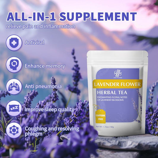 Organic Lavender Tea - Herbal Tea - Loose Leaf Stress Relief & Help Sleep Caffeine Free