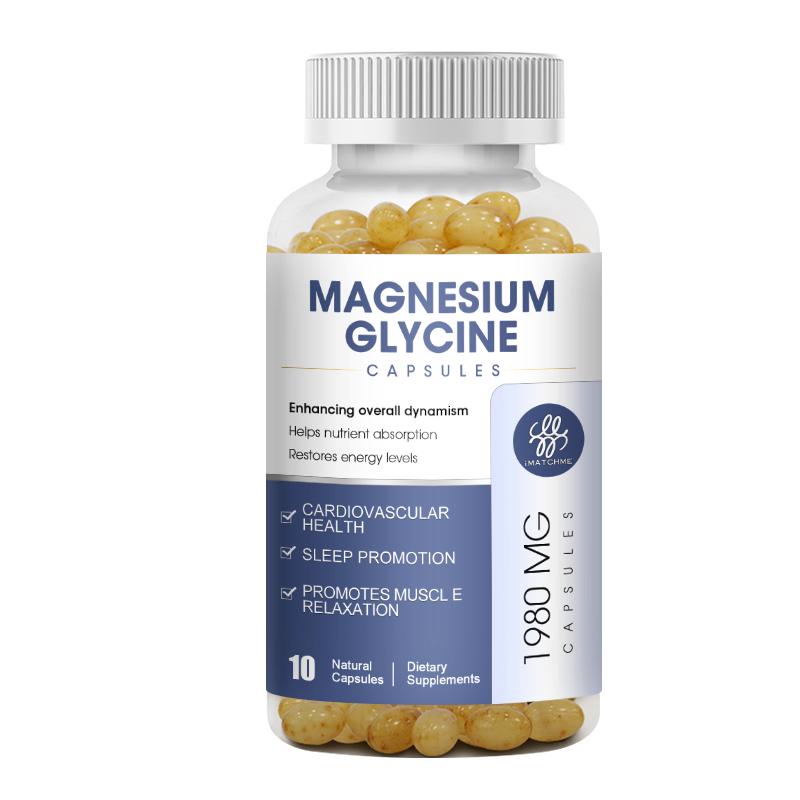 Magnesium Glycinate Fully Chelated, High Absorption Formula with Magnesium Bisglycinate Chelate for Nerve, Muscle & Bone Health Support, Vegan, Gluten Free