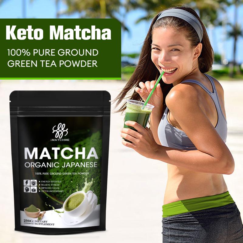 iMATCHME Organic Matcha Powder Matcha Green Tea Powder Antioxidant-Rich Helps Support Digestive Health for Cooking, Baking, Latte, Smoothie, Hot & Iced Drinks