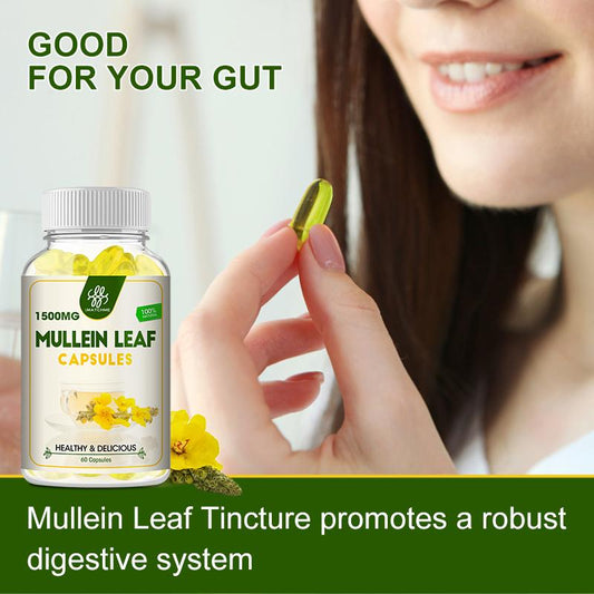 iMATCHME Mullein Leaf Capsules For Lung Cleansing & Detox clearance Respiratory Health Support Better sleep Vegetarian