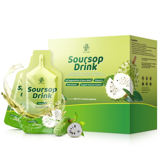 1800mg Soursop Graviola Extract - Soursop Bitters Liquid for Antioxidants, Immune Support, Digestive & Natural Energy Boost - Vegan & Gluten Free, Natural Flavor, 10 oz (10 Packs)