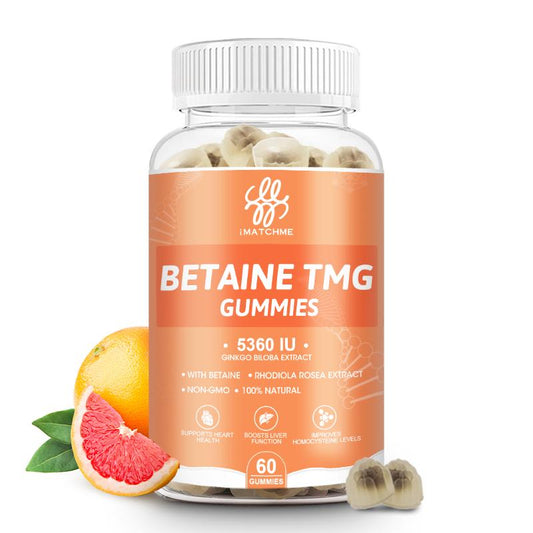 Tmg Betaine Gummies Trimethylglycine As Betaine Anhydrous, Tmg Supplement - Improves Strength, Strength and Muscle Endurance