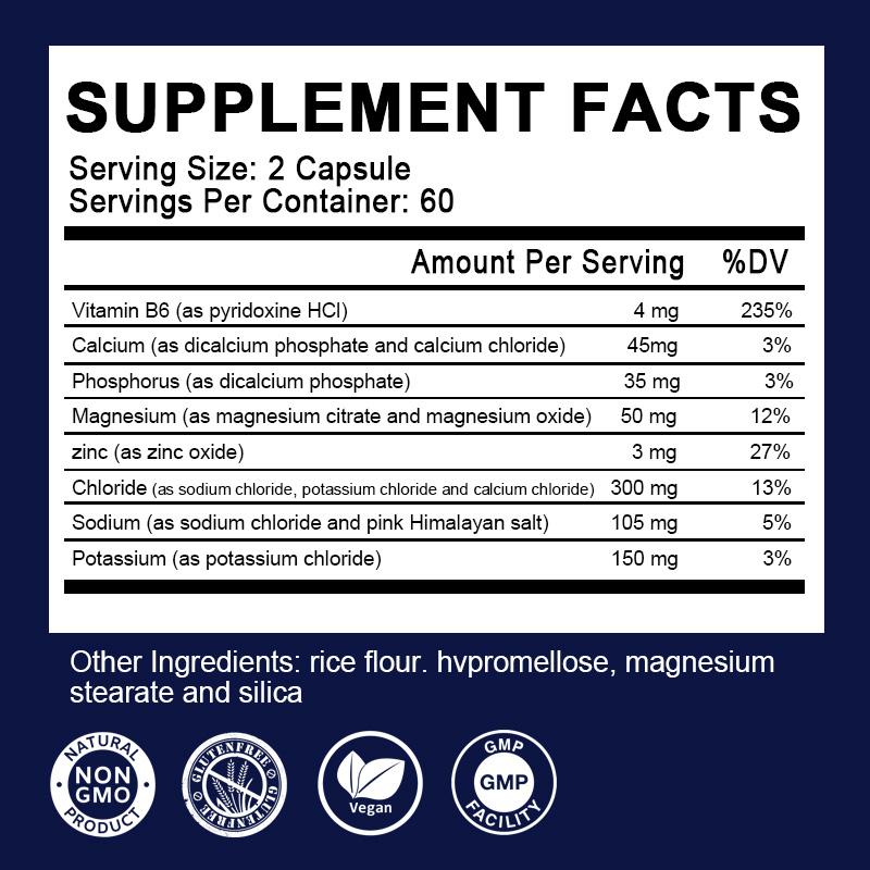 iMATCHME Electrolytes Capsules For Maintain Energy Endurance Hydration & Recovery Loaded With Key Nutrients Energized and Hydrated Zero Calories No Sugar