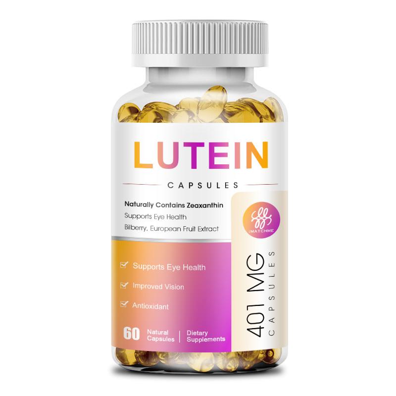iMATCHME Lutein Zeaxanthin Capsules with Grape Seed,Bilberry Supports Eye Health Improved Vision Eliminate Yellow Spots & Pigments Antioxidant