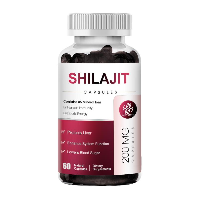 iMATCHME Original Shilajit Soft Capsule Mineral Supplements for Immune Health, Boost Energy, Metabolism Overall Physical Health