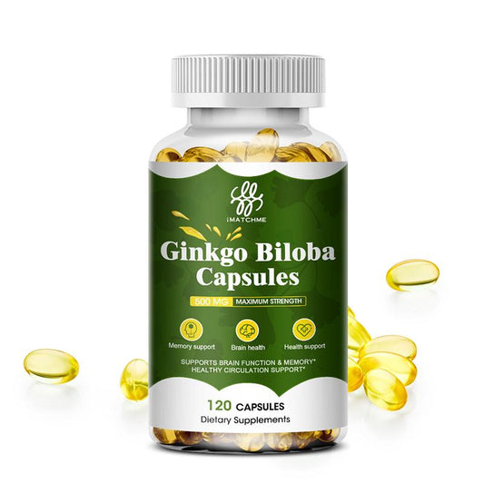 Ginkgo Biloba Extra Strength - Supports Brain Function & Memory Support, 120*2 Vegetarian Capsules