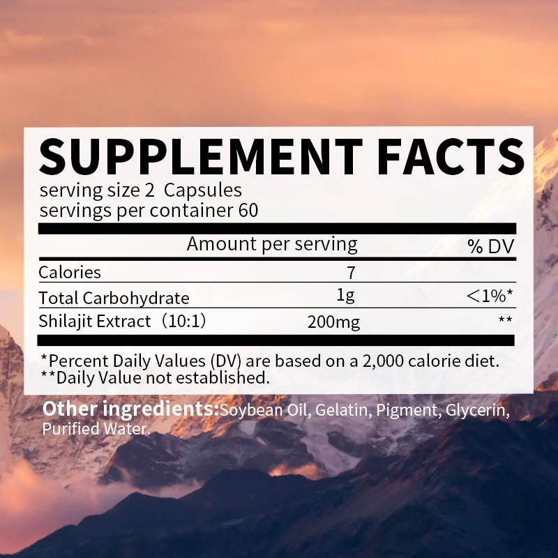 iMATCHME Original Shilajit Soft Capsule Mineral Supplements for Immune Health, Boost Energy, Metabolism Overall Physical Health