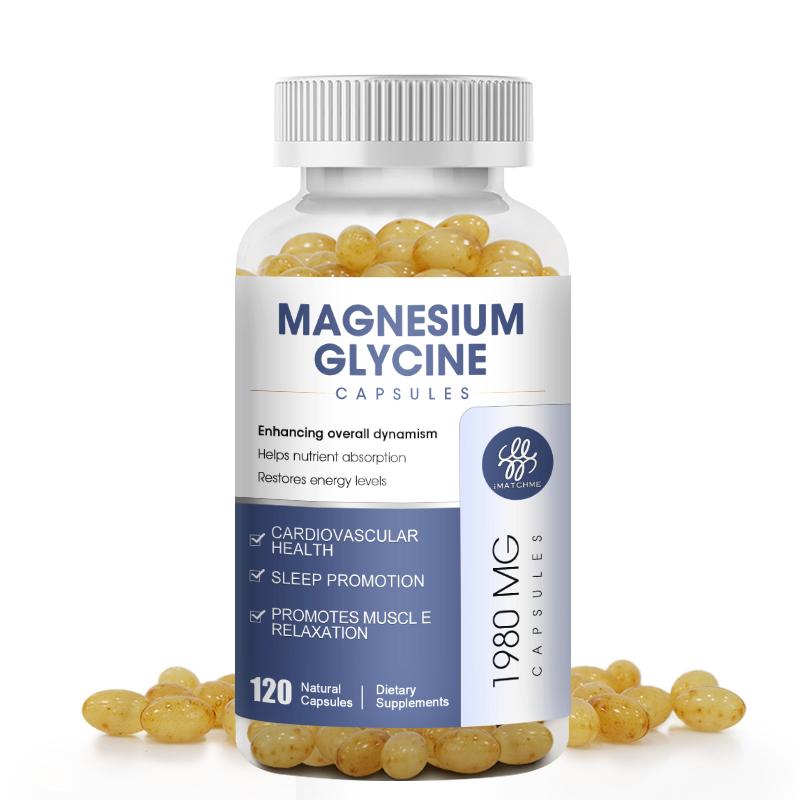 Magnesium Glycinate Fully Chelated, High Absorption Formula with Magnesium Bisglycinate Chelate for Nerve, Muscle & Bone Health Support, Vegan, Gluten Free