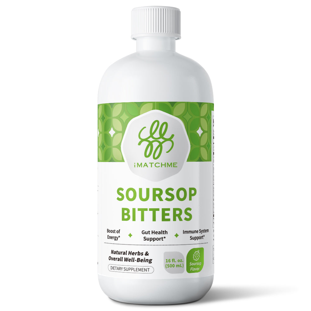 Soursop Bitters Liquid with Soursop Leaves for Digestive, Gut Detox&Cleanse | Pure 15 Herb Sour Sop Tea with Black Seed,Moringa for Antioxidant,Immune Support,Skin Health,0 Sugar,Absorb+,Non-GMO 16 fl oz