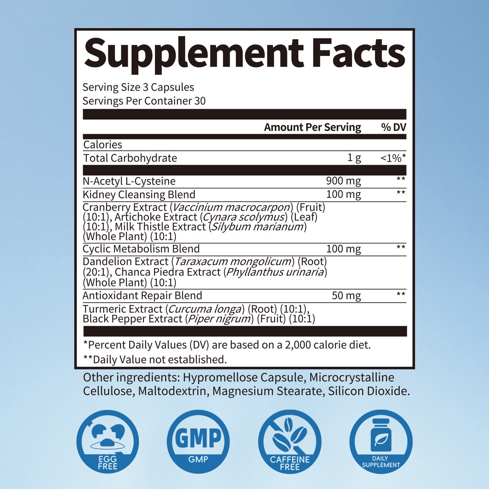 Kidney Cleanse Supplement – Kidney Support Formula With Cranberry - Support Kidney & Urinary Health - 90 Capsules