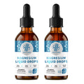(2 Pack) Magnesium Liquid Drops with Potassium & Sea Moss, Strawberry Flavor, 4 fl oz Total