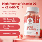 High Potency Vitamin D3 + K2 Gummies