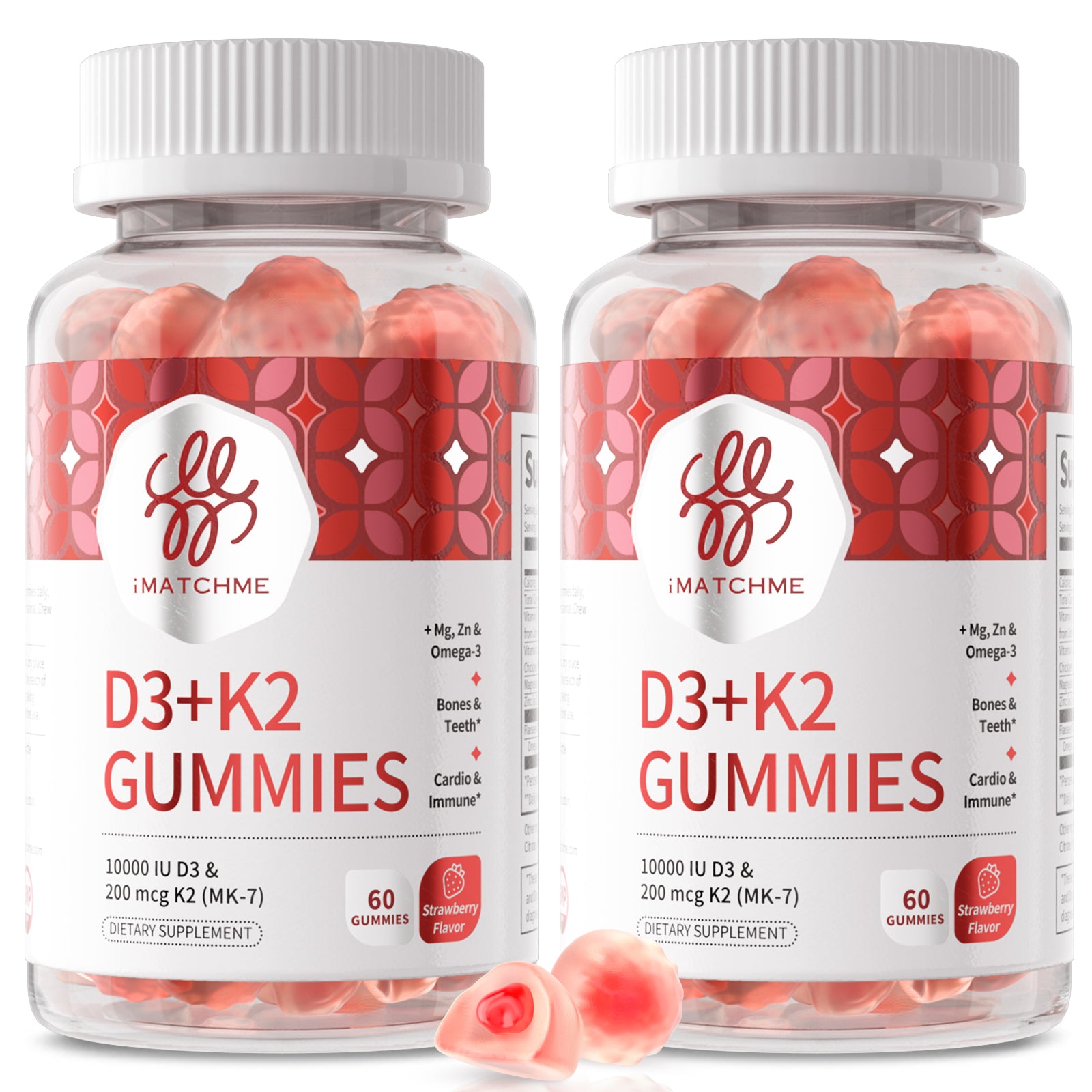 High Potency Vitamin D3 + K2 Gummies