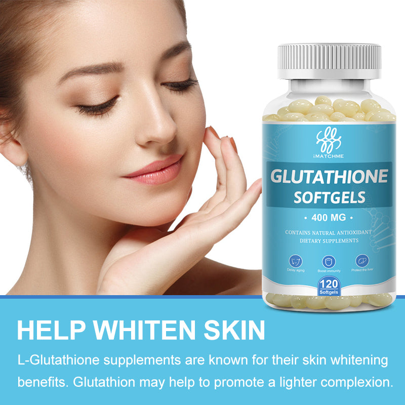 iMATCHME Glutathione Capsules Collagen Antioxidant Anti-Aging Boosting Immunity Dull Skin Whitening Supplement Vitamin C