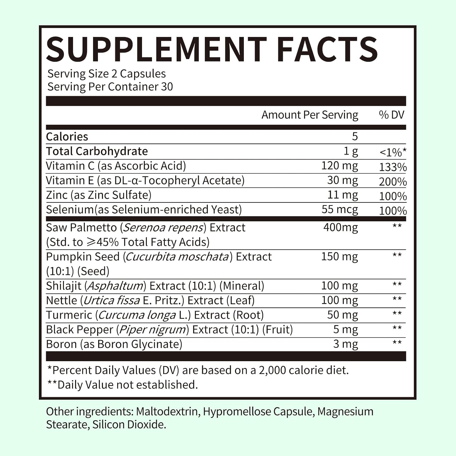 Saw Palmetto Capsules (808mg)