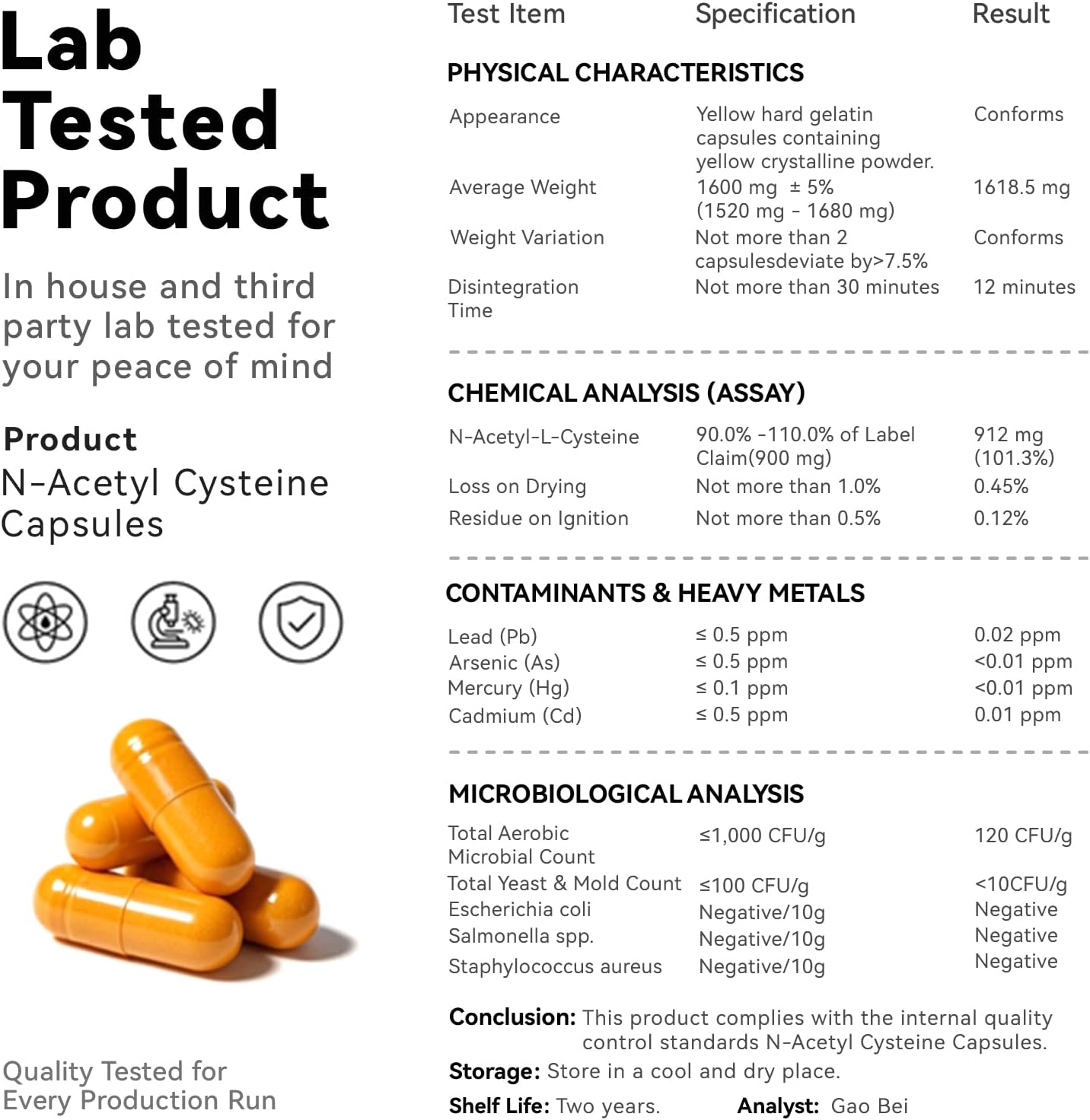NAC Supplement Capsules (900mg)
