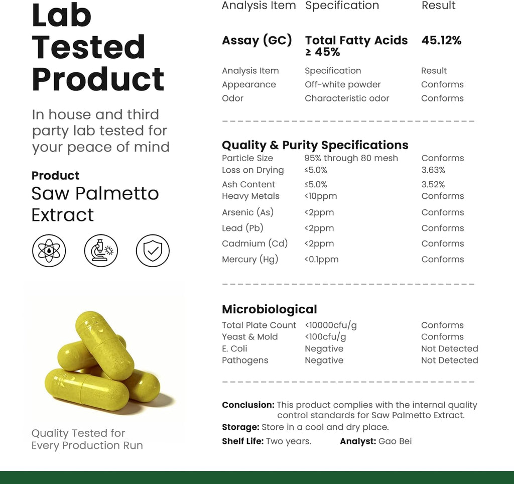 Saw Palmetto Capsules (808mg)