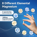 8-in-1 Magnesium Complex for Sleep & Calm – 120 Vegan Capsules