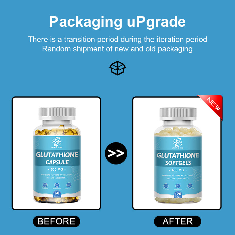 iMATCHME Glutathione Capsules Collagen Antioxidant Anti-Aging Boosting Immunity Dull Skin Whitening Supplement Vitamin C