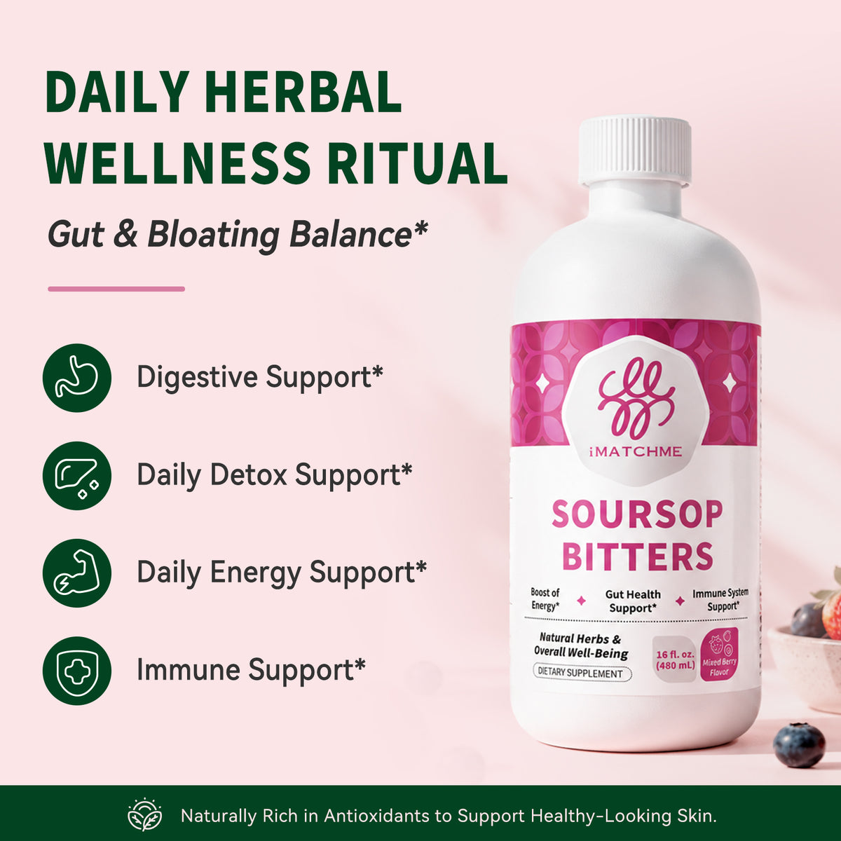 Soursop Bitters Liquid Drops (Mixed Berry)