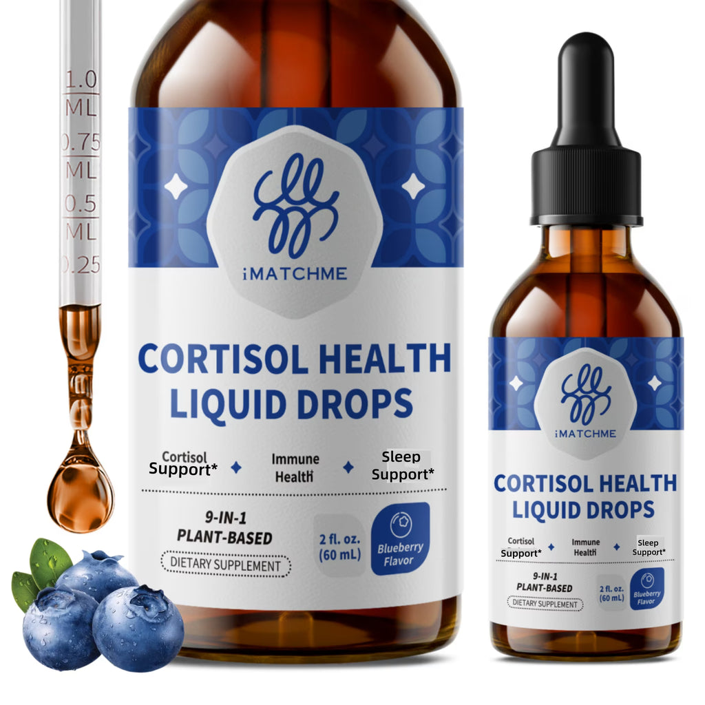 Cortisol Health Support Liquid Drops – Ashwagandha & L-Theanine Supplement, 2 fl oz