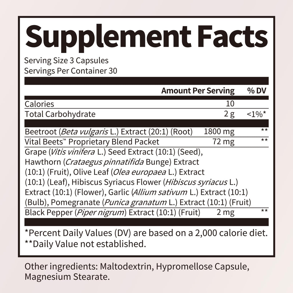 Vital Beets Capsules (1800mg)