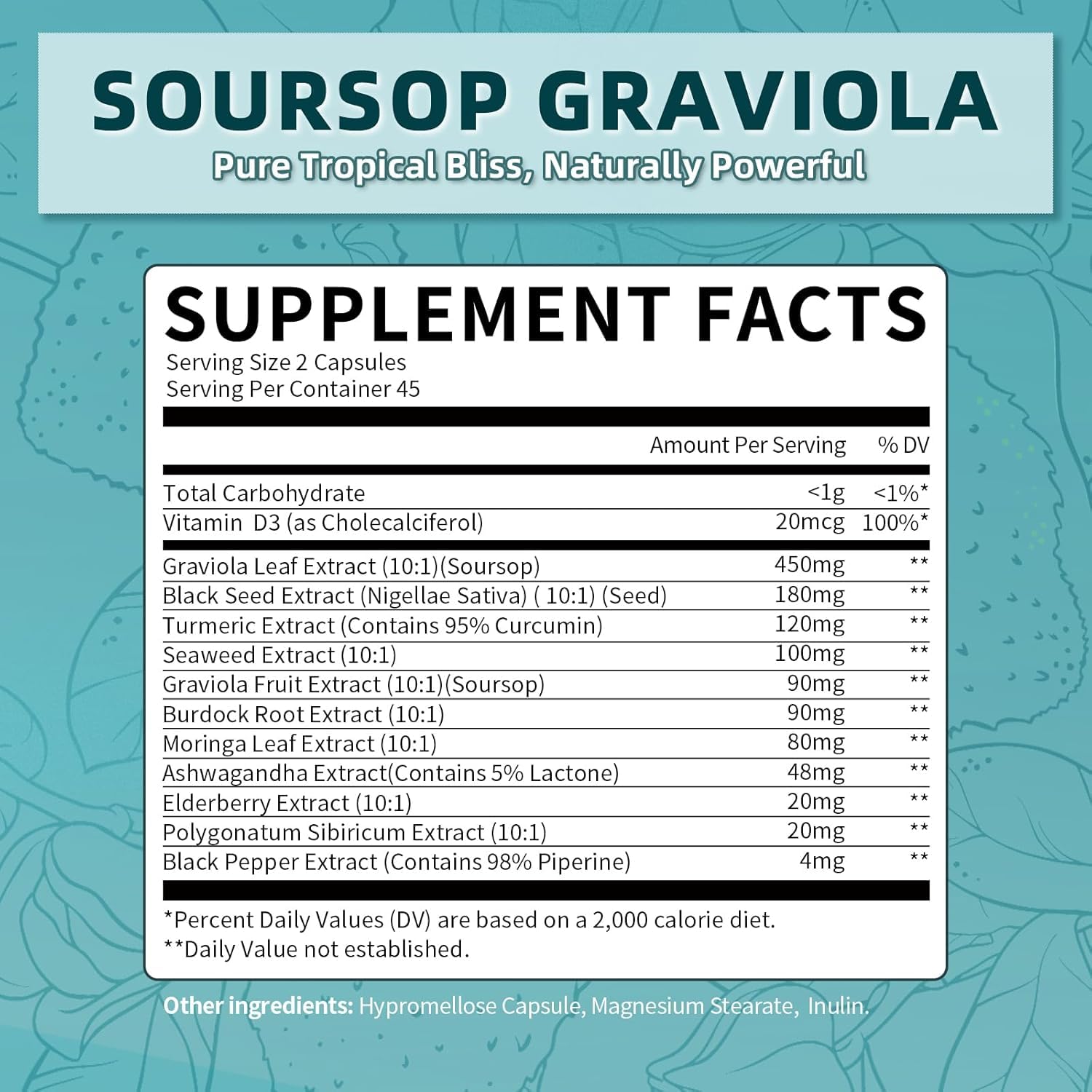 11-in-1 Soursop Capsules (10:1 Extract)