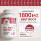 Vital Beets Beet Root Capsules 1800mg, High Strength Beet Root Supplement, Nitric Oxide & Blood Pressure Support, 8-in-1 Cardiovascular Formula for Heart Health,Circulation & Daily Energy,90 Capsules