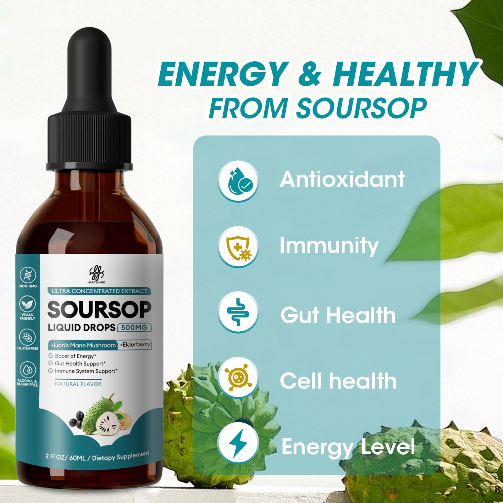 Soursop & Lion's Mane Liquid Drops