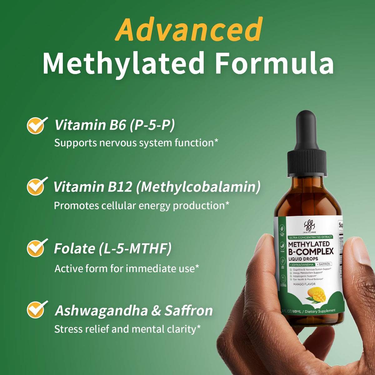 Methylated B Complex Drops (Mango)