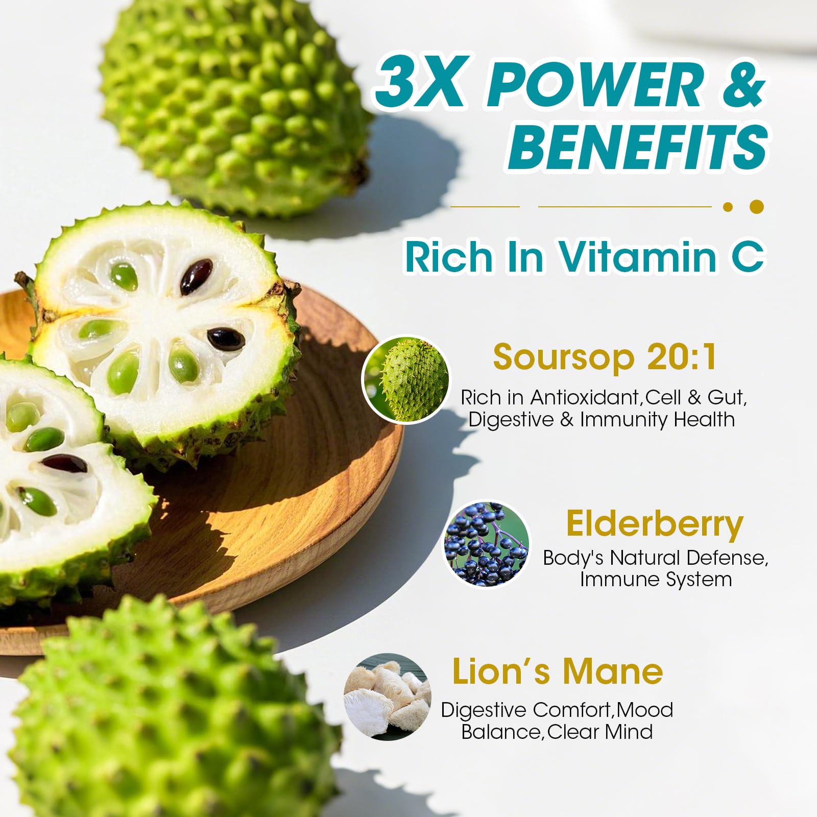 Soursop & Lion's Mane Liquid Drops