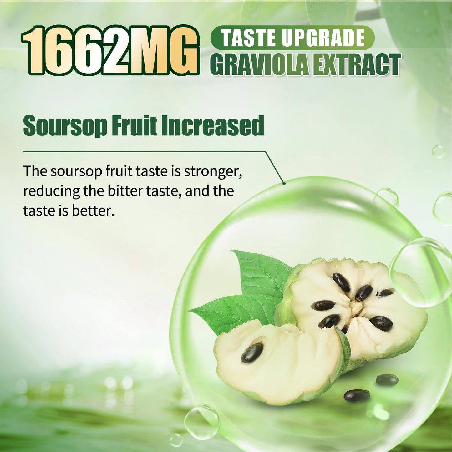 Soursop Bitters Liquid with Black Seed,Moringa & Turmeric for Digestive & Gut Cleanse, Antioxidant,Skin Health,Cell Regeneration,Immune & Mood Support,Pure 15 Herb Soursop Tea 16 fl oz