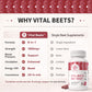 Vital Beets Beet Root Capsules 1800mg, High Strength Beet Root Supplement, Nitric Oxide & Blood Pressure Support, 8-in-1 Cardiovascular Formula for Heart Health,Circulation & Daily Energy,90 Capsules