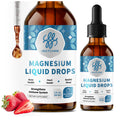 High Absorption Magnesium Liquid Drops with Potassium & Sea Moss, Sleep & Muscle Support, Strawberry Flavor, 2 fl oz