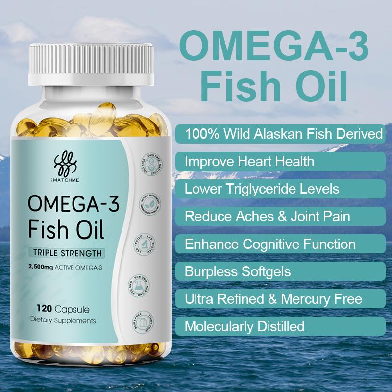 iMATCHME Deep Sea Oil Rich In DHA And EPA VE Non-GMO Vegetarian Improve concentration
