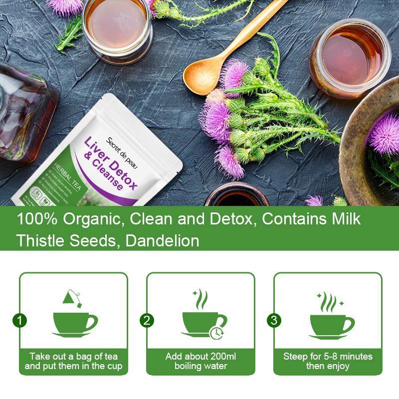 Secret De Peau Natural Organic Liver Detox Te Clearing Away Heat Detoxifying Supports Liver Metabolism Boost Immune