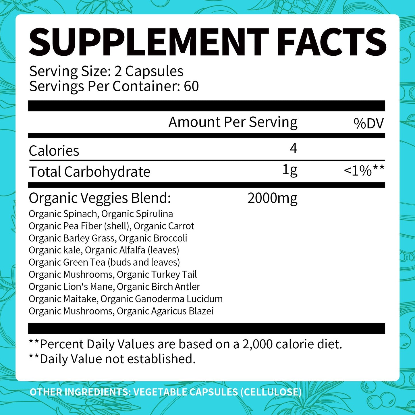Daily Superfoods Supplement Whole Food Natural Balance High Fiber Supplement