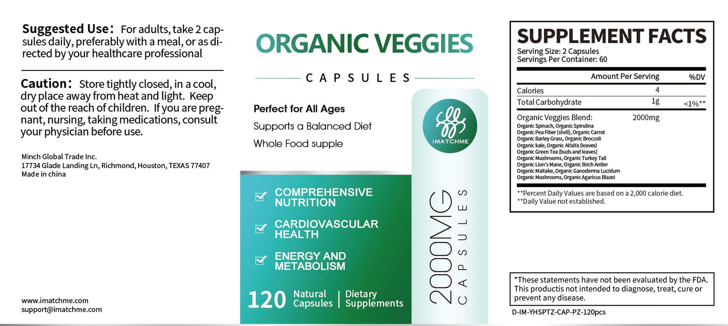 Daily Superfoods Supplement Whole Food Natural Balance High Fiber Supplement