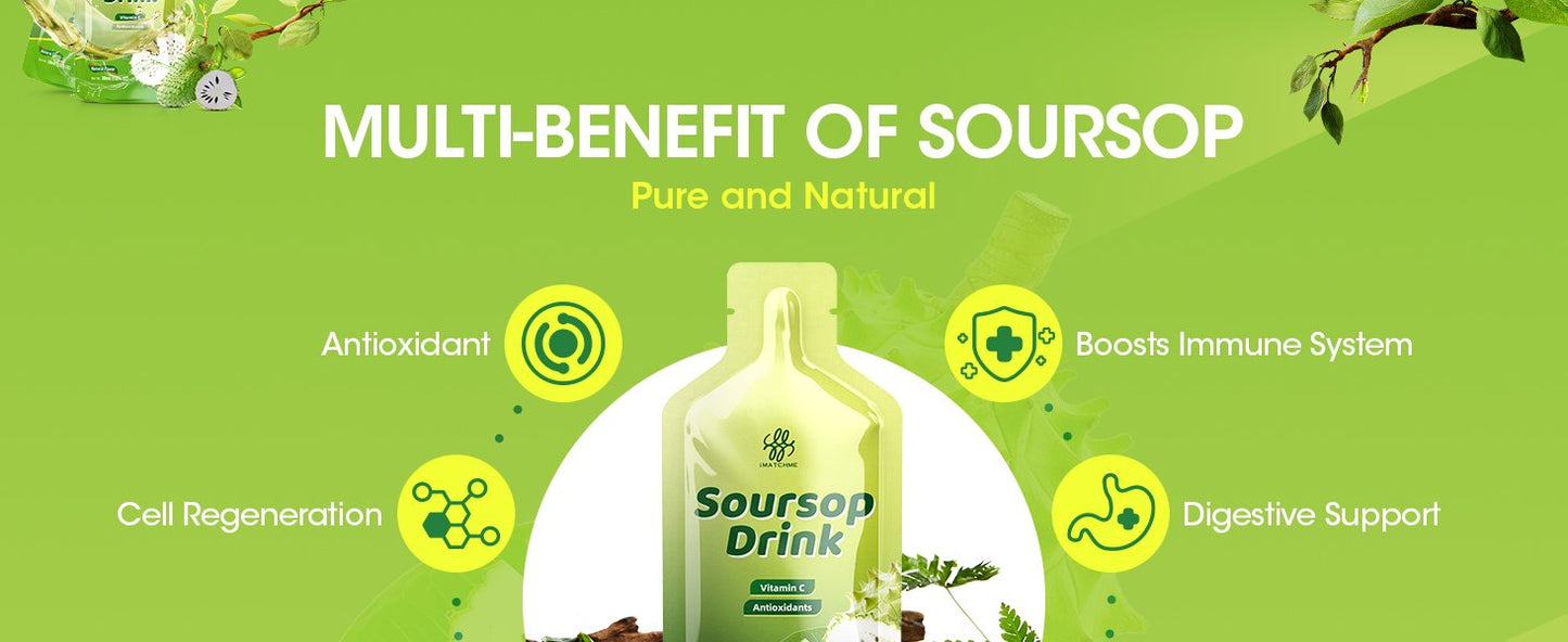 1800mg Soursop Graviola Extract - Soursop Bitters Liquid for Antioxidants, Immune Support, Digestive & Natural Energy Boost - Vegan & Gluten Free, Natural Flavor, 10 oz (10 Packs)