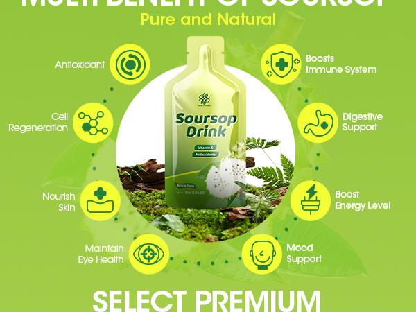 iMATCHME Soursop Bitters Liquid - 1800mg Organic Soursop Extract, Vitamin C - Immune Support, Antioxidants, Digestive & Natural Energy Boost - Vegan & Gluten Free, Natural Flavor, 30 oz (30 Packs)