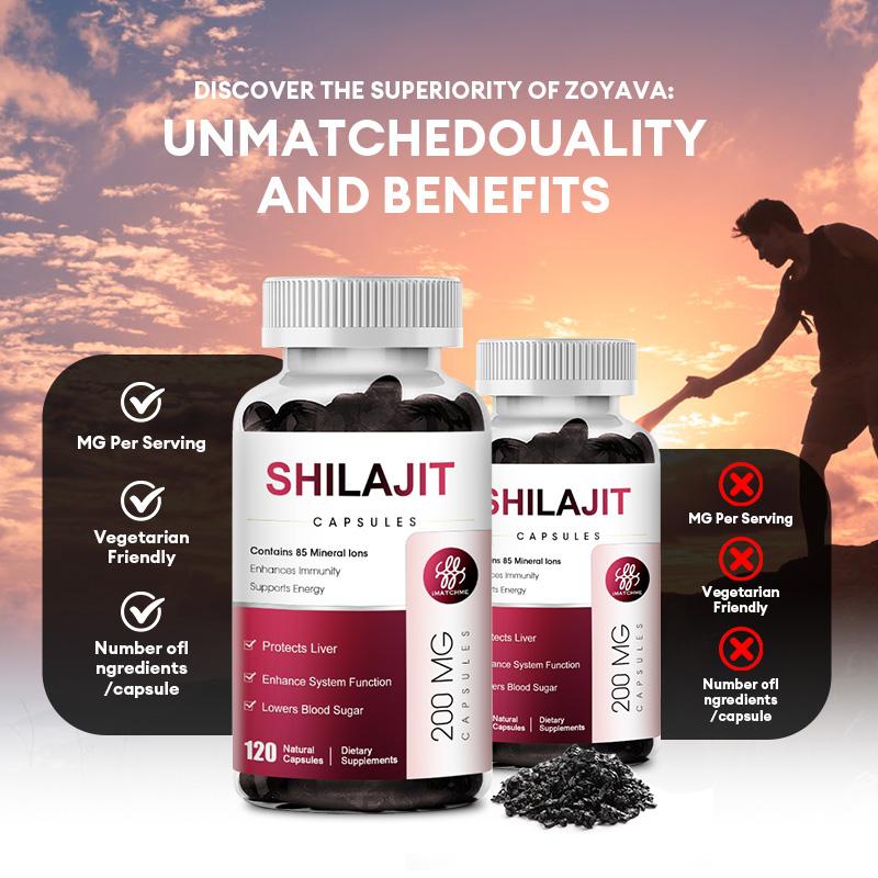 iMATCHME Original Shilajit Soft Capsule Mineral Supplements for Immune Health, Boost Energy, Metabolism Overall Physical Health