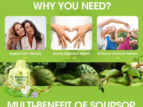 iMATCHME Soursop Bitters Liquid - 1800mg Organic Soursop Extract, Vitamin C - Immune Support, Antioxidants, Digestive & Natural Energy Boost - Vegan & Gluten Free, Natural Flavor, 30 oz (30 Packs)