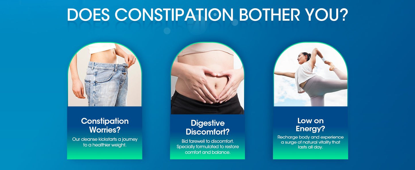 15 Day Colon Cleanse - 2 in 1 Colon & Gut Detox with Herbal Blends - Colon Broom, Constipation Relief, Gut Digestive Health & Bloating - Psyllium Husk, Senna Leaf - 30 Capsules