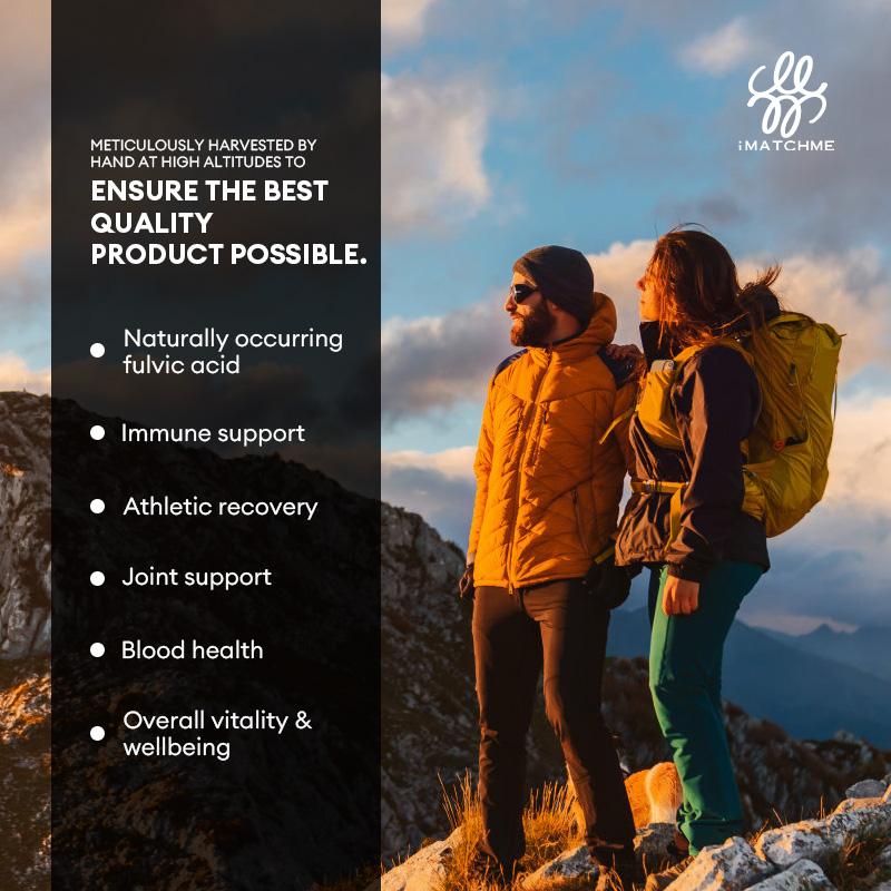 iMATCHME Original Shilajit Soft Capsule Mineral Supplements for Immune Health, Boost Energy, Metabolism Overall Physical Health