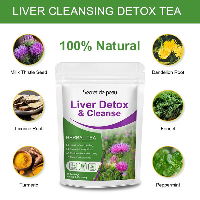 Secret De Peau Natural Organic Liver Detox Te Clearing Away Heat Detoxifying Supports Liver Metabolism Boost Immune