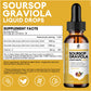 Premium Soursop Graviola for Digestion, Support Healthy Skin & Sleep, Soursop Extract Liquid Drop from Graviola Leaf and Fruit, Sugar/Caffeine/Gluten Free, Passion Fruit Flavor, 2 Fl Oz