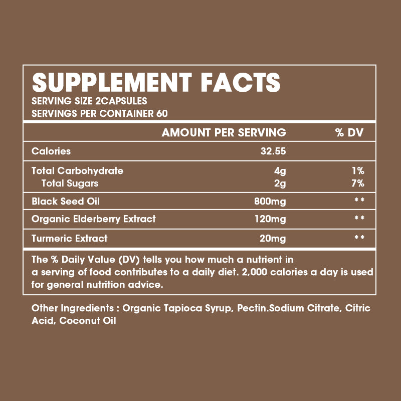 Black Seed Oil Vegetable Capsules