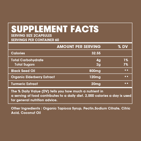 Black Seed Oil Vegetable Capsules